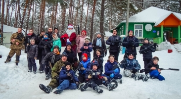 Новогодний лазертаг в городе Сельцо